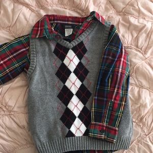 Holiday Boy shirt and vest